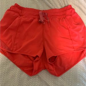 Lululemon red shorts size 6